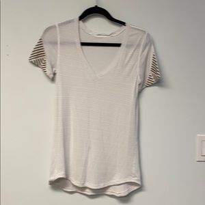 Lululemon What the Sport Tee, White Stripes 4